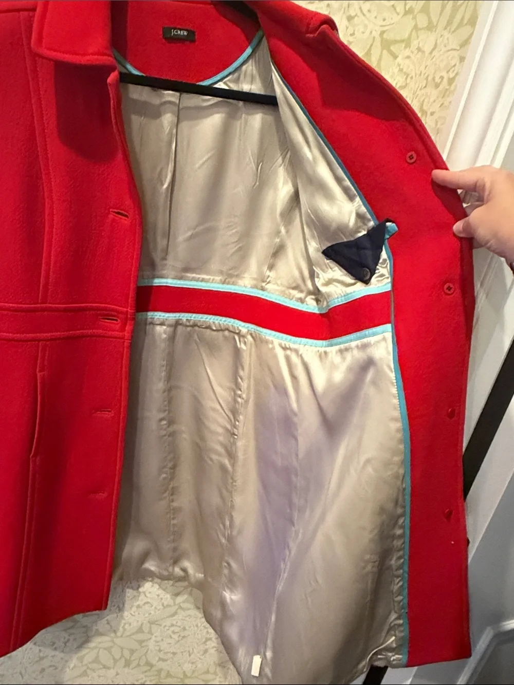J. Crew Vibrant Red Lady Day Coat - 2008